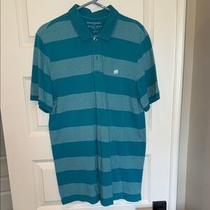 Banana Republic Blue Striped Polo Shirt